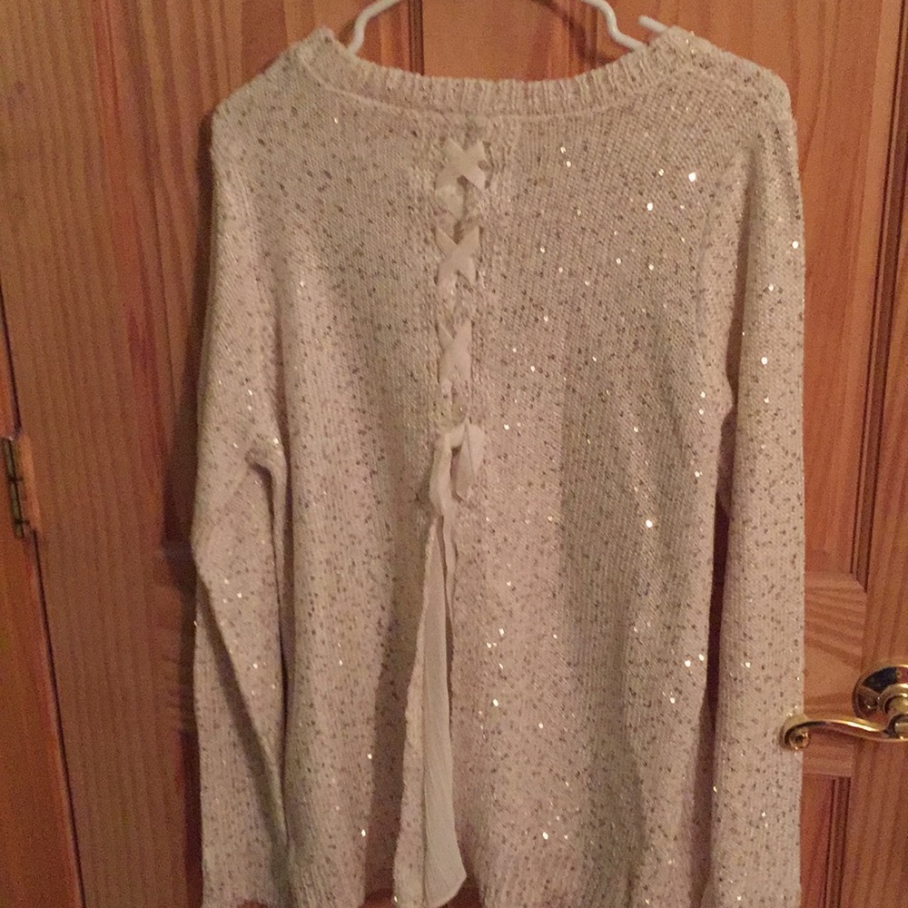 Decorative bag sweater